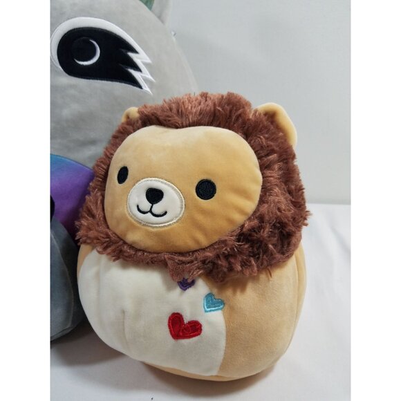 Squishmallows lot of 4 Kaldette Pink Panda Randy Max Raccoon Francis Lion Plush - Picture 13 of 14